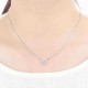 S925 Silver Micro Rhinestone All-match Butterfly Clavicle Necklace