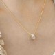 S925 Sterling Silver Short Zircon Crystal Simple Chain Sweet Clavicle Necklaces