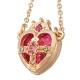 Sailor Moon Crown Ami Regresa Pendant Silver Gold Plating Gift Heart Necklace Chain