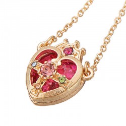 Sailor Moon Crown Ami Regresa Pendant Silver Gold Plating Gift Heart Necklace Chain