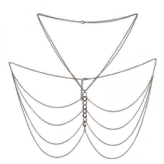 Sexy Bikini Body Chain Gold Plated Multilayer Necklace