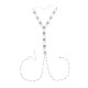 Sexy Hollow Rose Metal Body Chain Elegant Long Necklace Party Jewelry