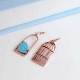 Silver Drop Earrings Blue Grey Bird Birdcage Pendants Fashion Asymmetric Women Earring