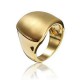 Silver Gold Irregular Polished Alloy Metal Finger Ring For Women