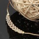 Silver Gold Plated Rhinestone Twisty Snake Chain Pendant Necklace