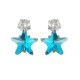 Simple Star Ear Stud Earring Dazzling Cubic Zirconia Star Crystal Piercing Earrings for Women