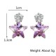 Simple Star Ear Stud Earring Dazzling Cubic Zirconia Star Crystal Piercing Earrings for Women