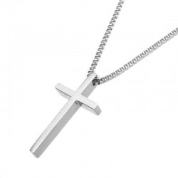 Simple Style Stainless Steel Cross Pendants Necklace For Women Delicate Necklaces