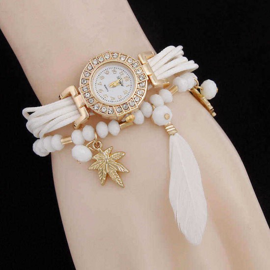 Sloggi Fashion Angel Wing Lady Owl Pendant Bracelet Watch