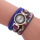 Sloggi colorful stone winding bracelet watch diamond winding female bracelet