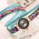 Sloggi colorful stone winding bracelet watch diamond winding female bracelet