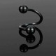 Stainless Steel Spiral Nose Lip Ear Piercing Ring Body Jewelry