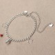 Star Pendant Fashion Foot Chain Silver Plated Anklet for Women