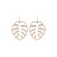 Statement Ear Drop Earring Trendy Hollow Leaves Ethnic Jewelry Long Dangle for Women