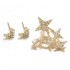 Statement Full Rhinestone Arrows Stars Gold Stud Earring Punk Party Jewelry for Girl Women