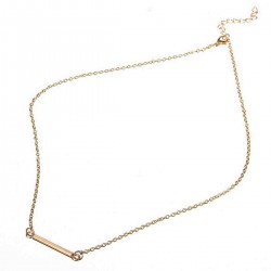 Stick Simple Bar Elegant Women Lady Chain Necklace Jewelry