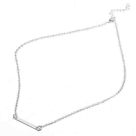 Stick Simple Bar Elegant Women Lady Chain Necklace Jewelry