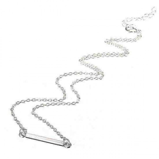 Stick Simple Bar Elegant Women Lady Chain Necklace Jewelry