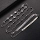 Stylish Arrow-studded 3 Pieces/ Set Gold Alloy Rhinestone Anklet For Women