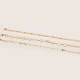 Stylish Arrow-studded 3 Pieces/ Set Gold Alloy Rhinestone Anklet For Women