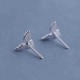 Sweet 925 Sterling Silver Earring Fashion Leaf Simple Charm Stud Earrings Gift for Girls Women