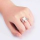 Sweet Angel Opal Ring Clothing Accessories Rose Gold Plated Anallergic Jewelry for Women