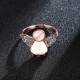 Sweet Angel Opal Ring Clothing Accessories Rose Gold Plated Anallergic Jewelry for Women