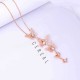 Sweet Butterfly Pendant Necklace Fashion Crystal Clothing Accessories Costumes Jewelry For Women