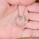 Sweet Couple Devil Love Necklace Inlaid Crystal Pendants Jewelry Sweater Chain Jewelry