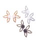 Sweet Crystal Flower Pearl Earring Leaves Big Stud Earring Party Jewelry for Women