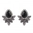 Sweet Drop Rhinestones Women's Crystal Flower Leaf Charm Earrings Jewelry