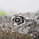 Sweet Flower Antique Silve Finger Rings Elegant Carved Rose Flower Ring Cute Jewerly For Girl Women