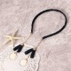 Sweet Hair Band Hoop Coin Pendant Cute Bowknot Headbrand Fake Earrings Hair Accessories for Women