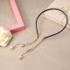 Sweet Heart Star Artificial Pearl Pendant Hair Band Fake Earrings Women Hair Accessories