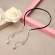 Sweet Heart Star Artificial Pearl Pendant Hair Band Fake Earrings Women Hair Accessories