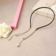 Sweet Heart Star Artificial Pearl Pendant Hair Band Fake Earrings Women Hair Accessories