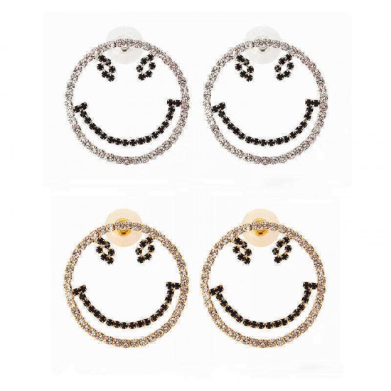 Sweet Large Smile Modeling Earrings