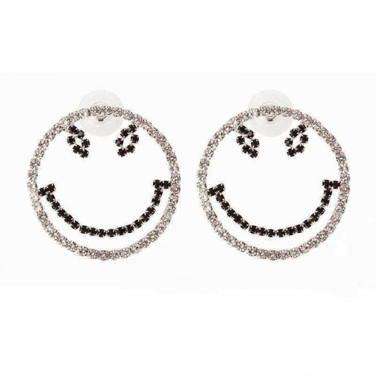 Sweet Large Smile Modeling Earrings