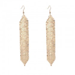 Tassels Long Earrings Sequins Geometric Drop Fashion Jewelry for Women