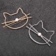 Trendy 1Pcs Girls Women Hair Accessories Gifts Cute Hollow Kitty Cat Hair Clips