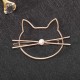 Trendy 1Pcs Girls Women Hair Accessories Gifts Cute Hollow Kitty Cat Hair Clips