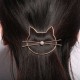 Trendy 1Pcs Girls Women Hair Accessories Gifts Cute Hollow Kitty Cat Hair Clips