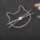 Trendy 1Pcs Girls Women Hair Accessories Gifts Cute Hollow Kitty Cat Hair Clips