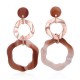 Trendy Alloy Earrings Dangle Geometry Acrylic Reputation Vintage Jewelry for Women