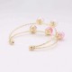 Trendy Balancing Style Double Layer Pearl Bracelet Simple Alloy Rainbow Pearl Bracelets for Women