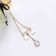 Trendy Balancing Style Gold Square Triangle Dangle Tassel Rhinestone Earrings Gift for Women