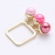 Trendy Balancing Style Sweet Ring Colorful Candy Pearl Square Ring Gift for Women