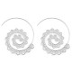 Trendy Big Circle Hoop Exaggerated Spiral Heart Drop Shape Earrings Gift for Women