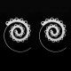 Trendy Big Circle Hoop Exaggerated Spiral Heart Drop Shape Earrings Gift for Women