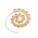 Trendy Big Circle Hoop Exaggerated Spiral Heart Drop Shape Earrings Gift for Women